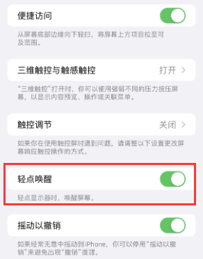 萨尔图苹果授权维修站分享iPhone轻点无法唤醒怎么办